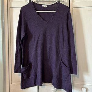 Pure Jill by J.Jill Cotton and Cashmere Tunic - Size M